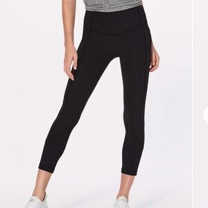 Lululemon All The Right Places Crop II *23", Size 6, black